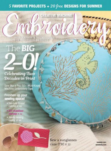 Creative Machine Embroidery Vol.20 №1 Summer 2021 | Редакция журнала | Сделай сам, рукоделие | Скачать бесплатно