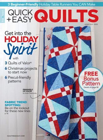 Quick+Easy Quilts Vol.02 №12 2022 | Редакция журнала | Сделай сам, рукоделие | Скачать бесплатно