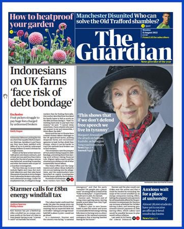 The Guardian - 15 August 2022 | Редакция журнала | Гуманитарная тематика | Скачать бесплатно