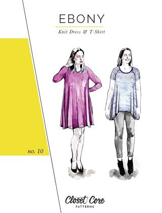 Ebony T-Shirt & Knit Dress Pattern