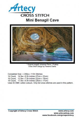Artecy Cross Stitch - Mini Benagil Cave